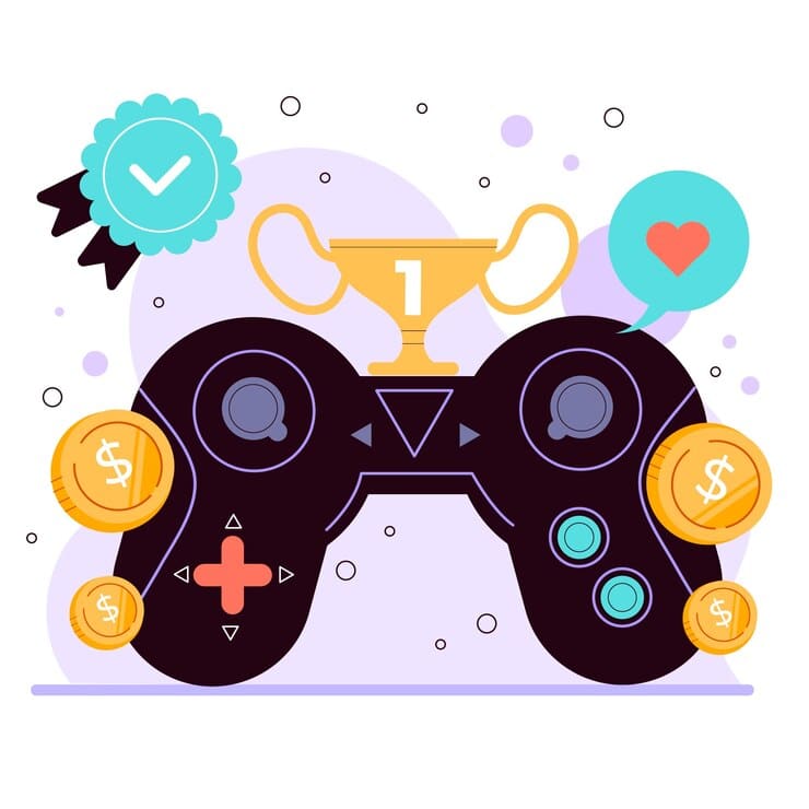 hand drawn flat design gamification illustration 23 2149261568